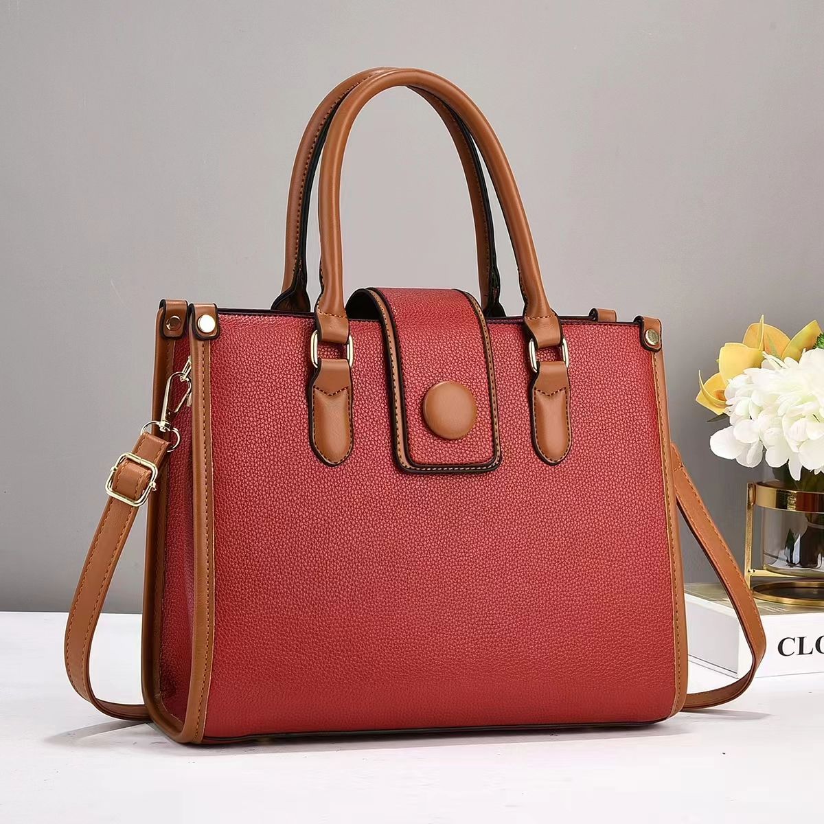 woman solder bag